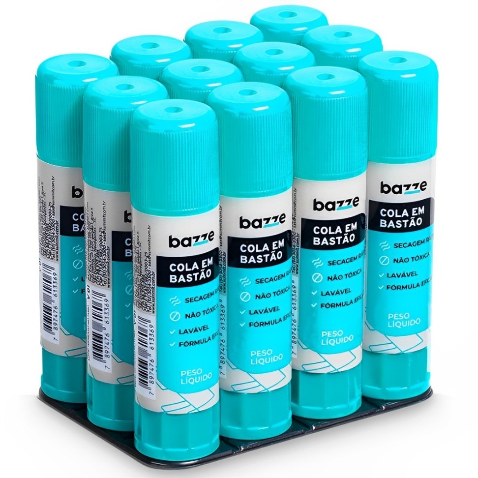 Cola Bastão 40g Kit 6/12 Unidades Cola Escolar Em Bastão em Oferta na Shopee