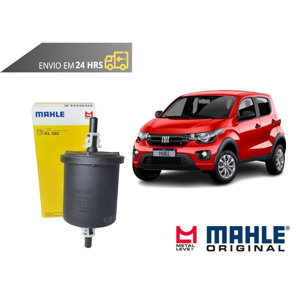 Filtro de Combustivel Fiat Mobi 1.0 todos de 2016 a 2025 Original Mahle Metal Leve em Oferta na Shopee