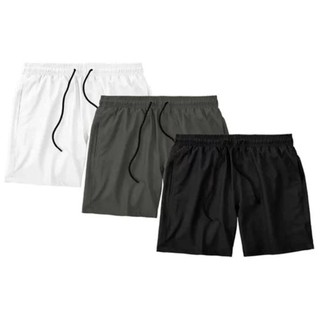Kit 3 Shorts Bermudas Masculinas Maurinho Curtas Básicas Poliéster Tactel