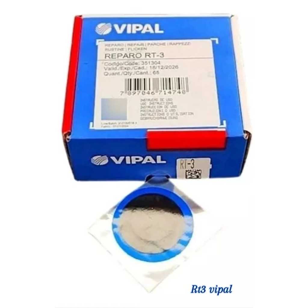 Remendo Borracharia Vipal P Pneu Sem Câmara Carro E Moto Rt3