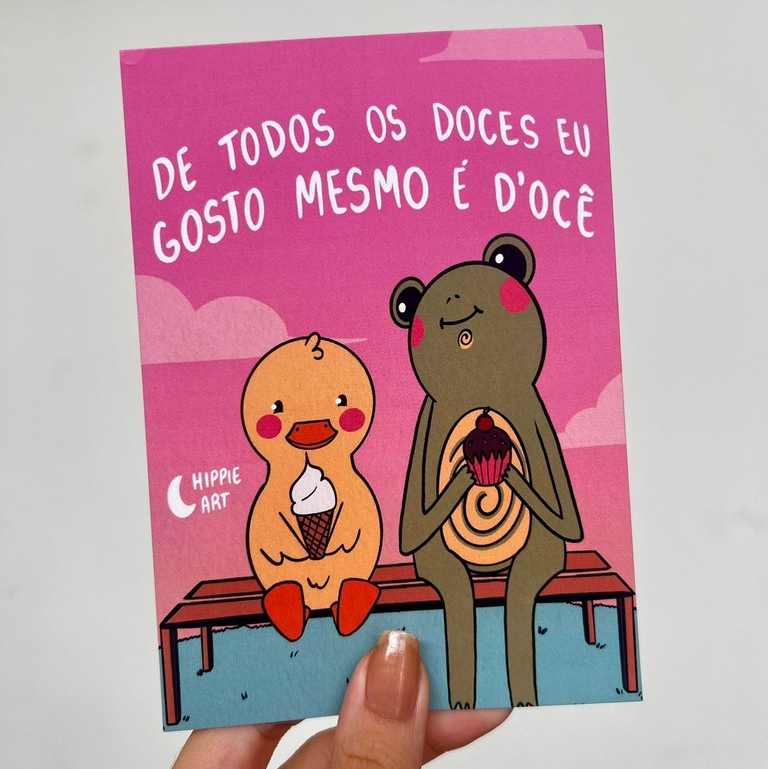Cartão Hippie Todos os Doces