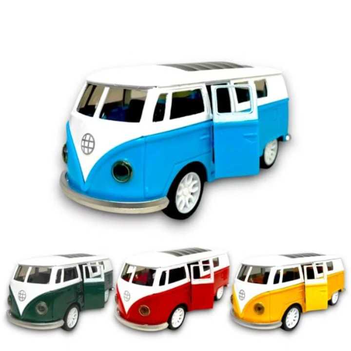Kombi Miniatura Perua Carrinho Colecionador Abre Porta Fricção Coleção Diecast