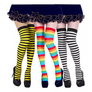 Kit 3 Meias Colorida Preta Branca Listrada Amarela E Preta em Oferta na Shopee
