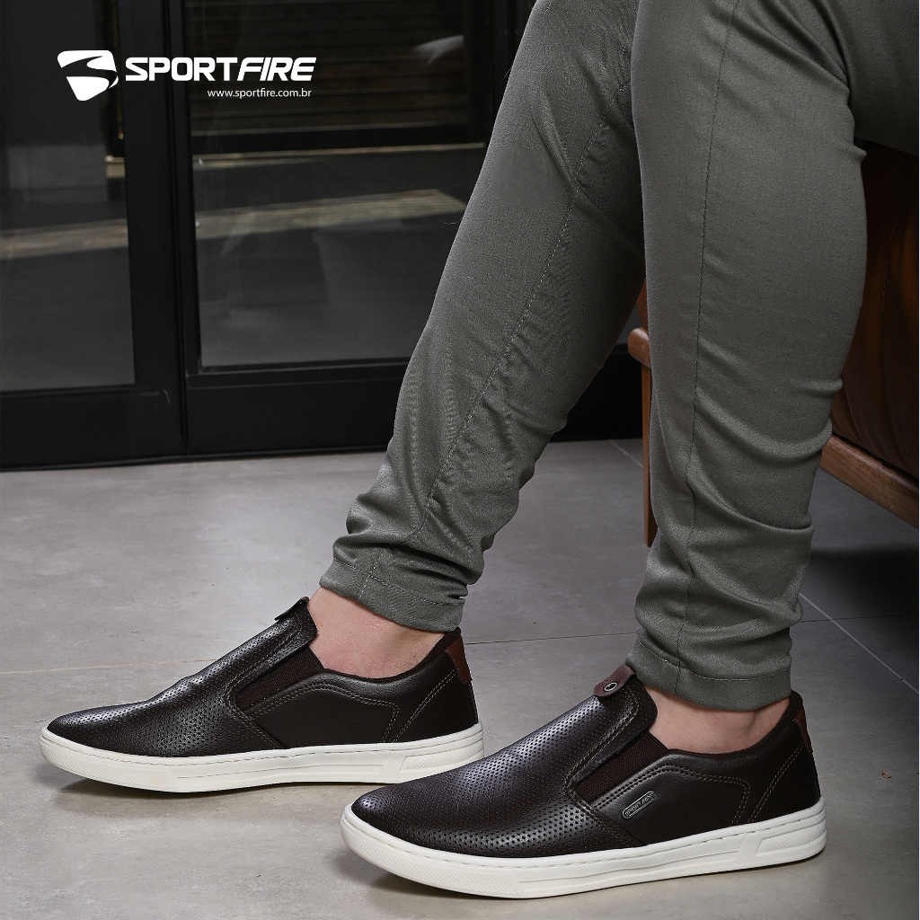 Sapatênis slip on masculino Sport Fire Iate masculino lançamento tenis casual super confortável