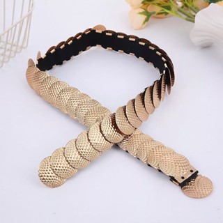 Cinto Elástico Medalhas Douradas Removível com Fechamento em Gancho Design Modelo HL-58 em Oferta na Shopee