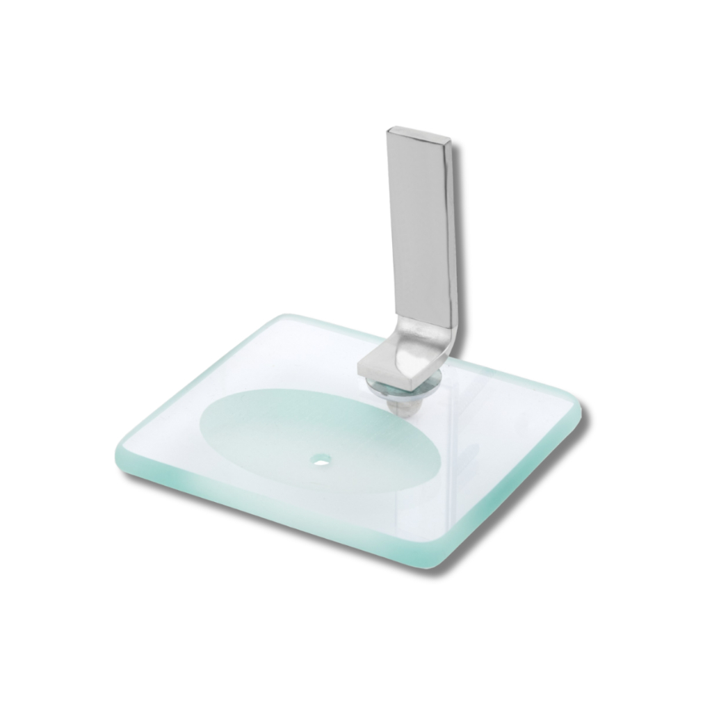 Saboneteira Polida De Vidro Para Banheiro Luxo