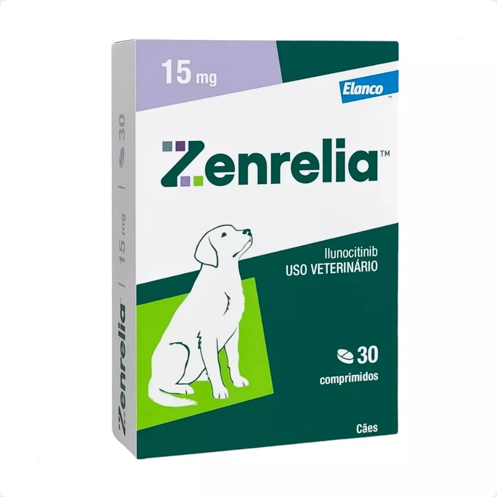 Zenrelia 15 mg Dermatológico Elanco para Cães - 30 Comprimidos