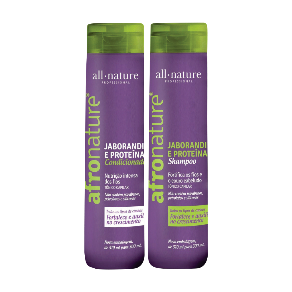 Kit Manutenção Shampoo Condicionador Jaborandi Afro Nature