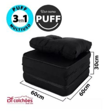 Puff Multiuso 3 Em 1 Espuma Com Velcro Top De Linha em Oferta na Shopee