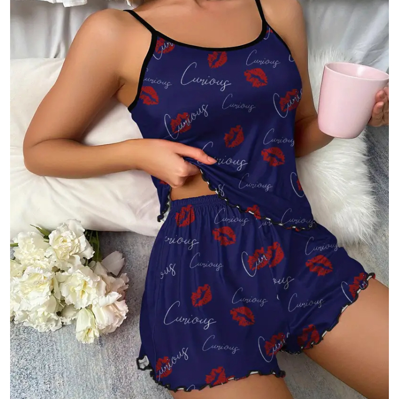 Kit 4 Pijama de Qualidade Baby Doll Estampados Sem Bojo Com Alcinha