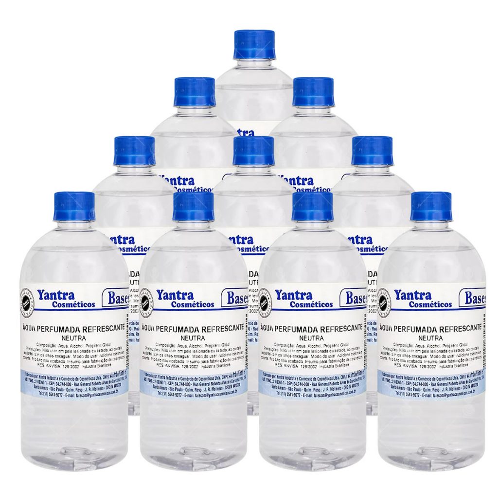 Kit 10 Base Para Água Perfumada Refrescante Para Tecidos  - 1Litro