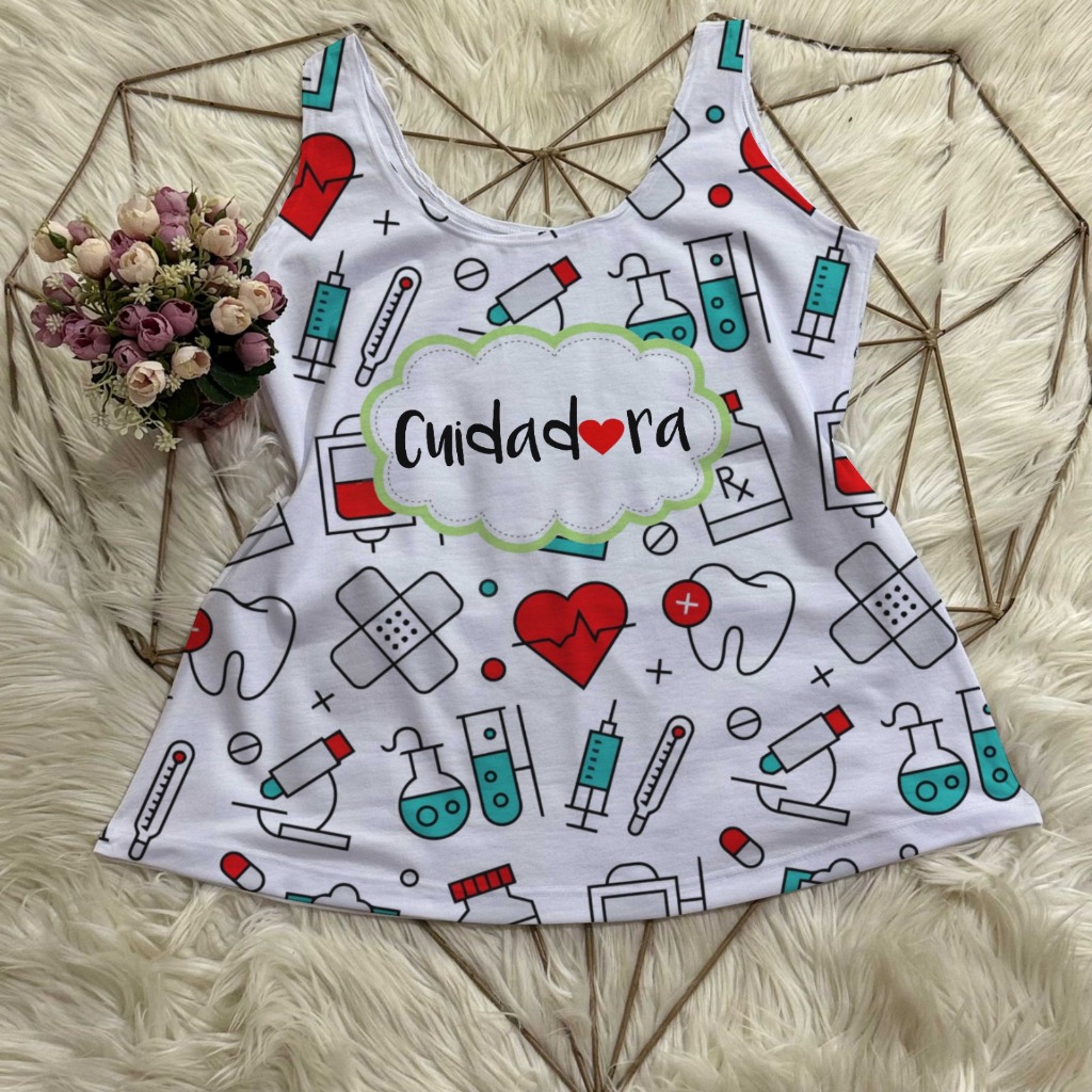Camisa Profissão Cuidadora de Idosos