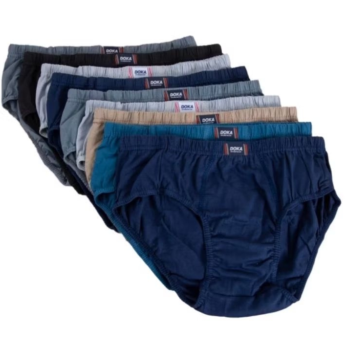 Kit 10 ou 5 Cuecas Adulto Tradicional 100% algodão P/M/G/GG Kit 5 cuecas slip