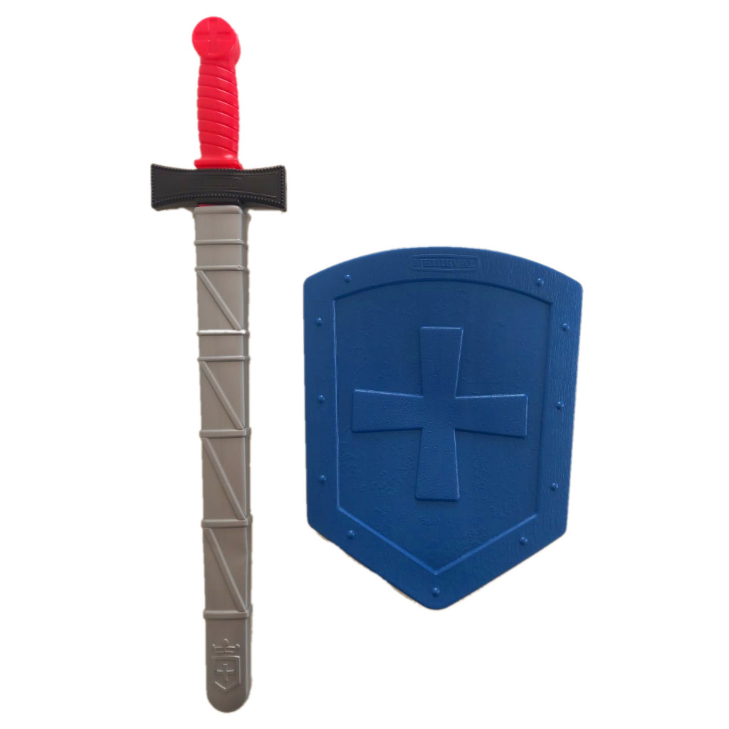 Espada Brinquedo Infantil C/ Bainha Viking Medieval + Escudo
