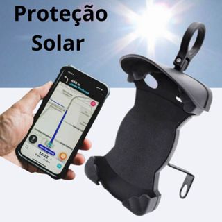 Suporte Celular Moto Proteção Sol Solar para celular tela grande até 7.5 polegadas - sem carregador em Oferta na Shopee