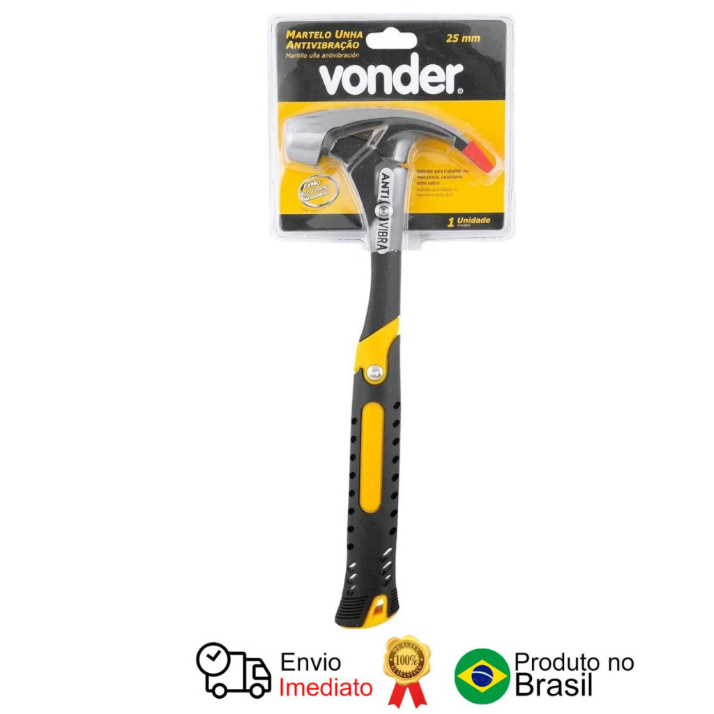 Martelo Unha 25 Mm Antivibração Vonder em Oferta na Shopee