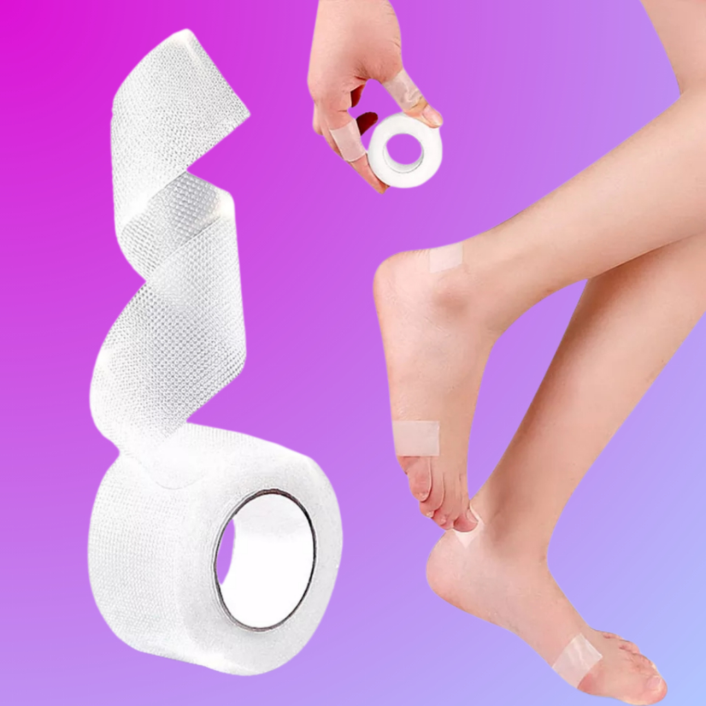 Fita adesiva transparente Protetor de calcanhar e tendão de Aquiles para sapato, sapatilha e sandálias