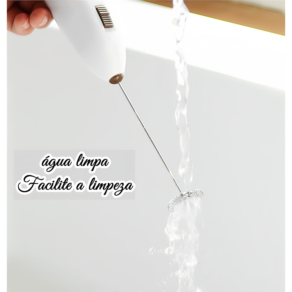 3 PCS Mini Mixer Batedor De Bebidas Café Leite Ovos Clara Portátil Elétrico Inox Misturador