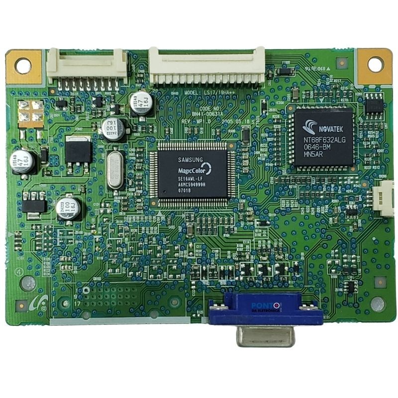 placa principal vga monitor positivo po15t105s em bom estado