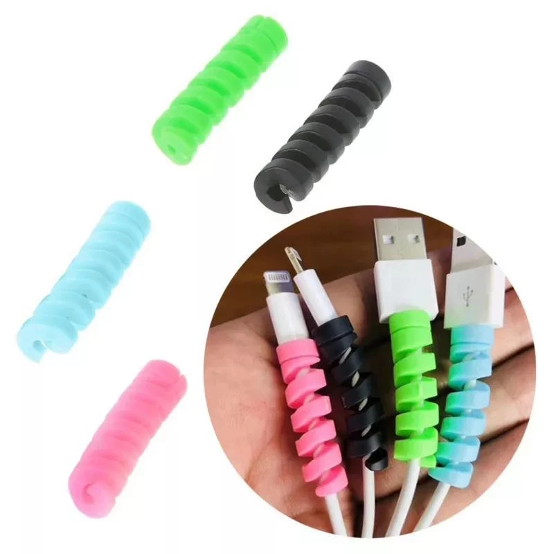 KIT PROTETOR MOLINHA COM 4 UNIDADES PROTETOR DE CABO PROTETOR DE FONE PARA TODOS OS CABOS
