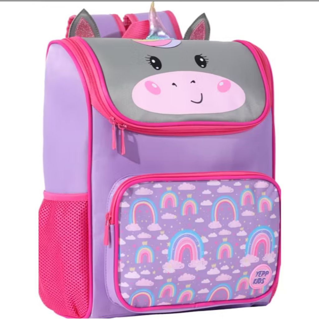 Mochila Infantil Baby animais Reforçada Com 2 Compartimentos Meninas