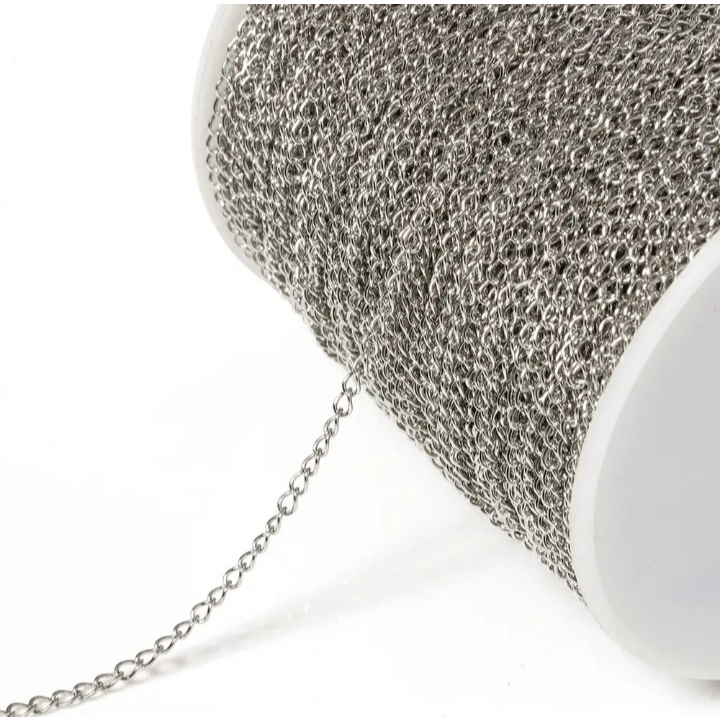 Corrente alongadora em aço inoxidável - 1 metro em Oferta na Shopee