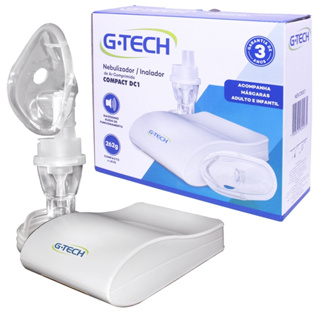 Inalador nebulizador Compact Portátil ar Comprimido bivolt Gtech adulto e infantil em Oferta na Shopee