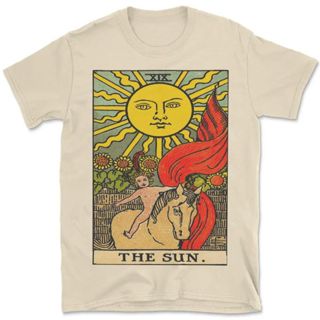 Camiseta Vintage Unissex Carta Tarot O Sol The Sun B224 em Oferta na Shopee
