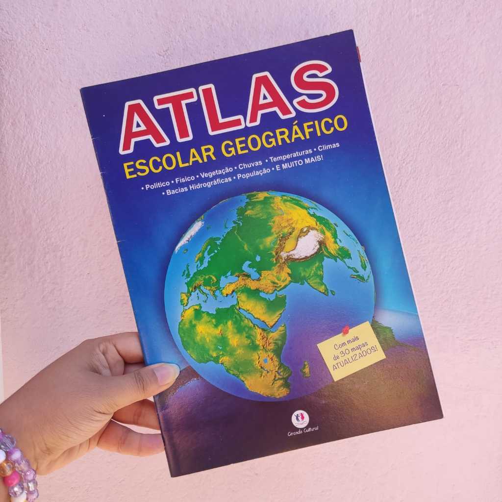 Livro Atlas Escolar Geográfico - Atualizado