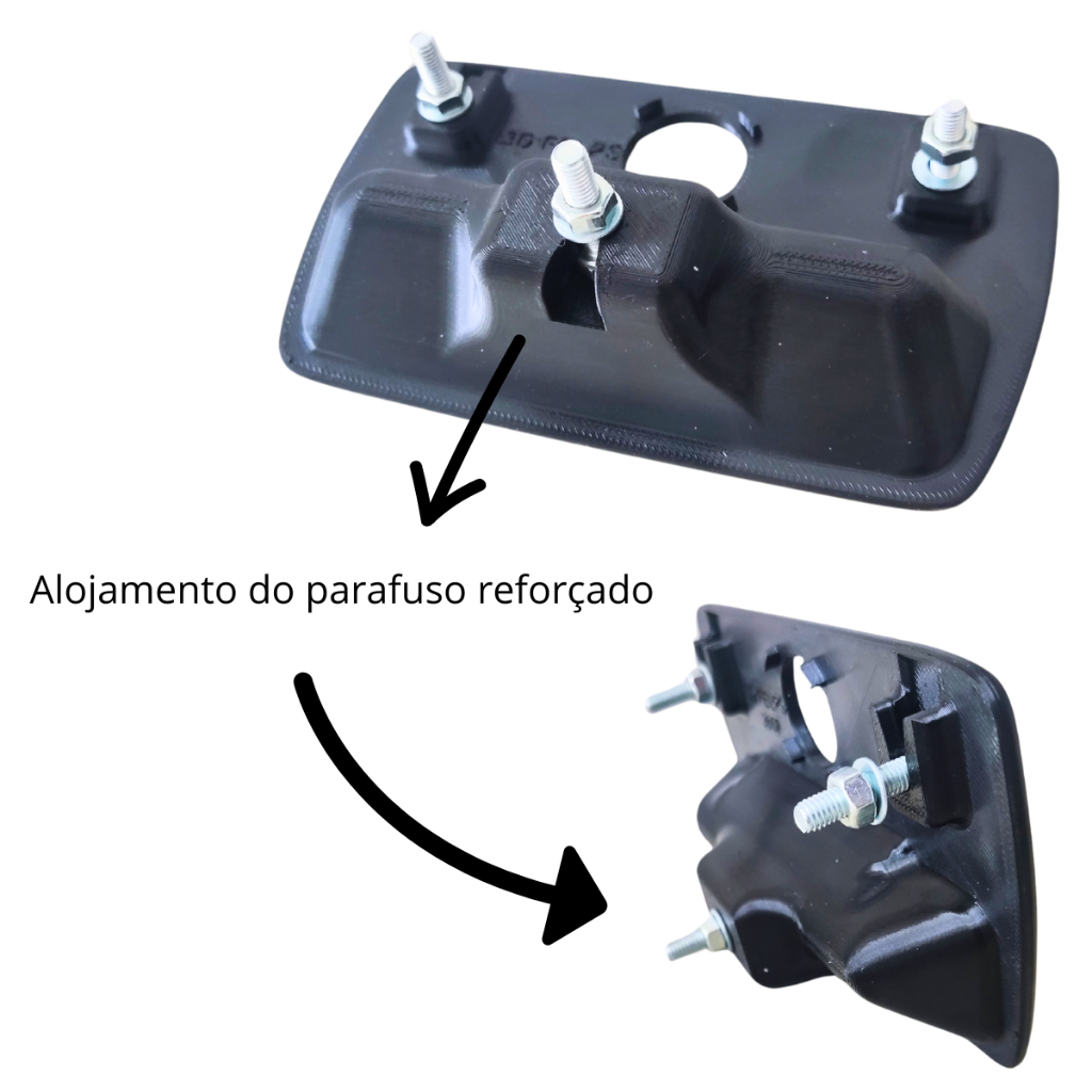 Maçaneta Do Porta Malas Agile Reforçado 2009 à 2014 Injetada — imagem 2 de 2