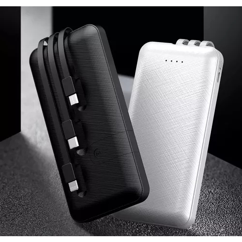 Carregador Portátil Hmaston H966 10.000mAh com 3 Cabos e Saída USB — foto 4