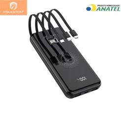 H'maston YD-25 Carregador Portatil Power Bank Turbo 10.000mah 5v 3.1A C/4 Cabos