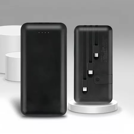 Carregador Portátil Hmaston H966 10.000mAh com 3 Cabos e Saída USB — foto 2
