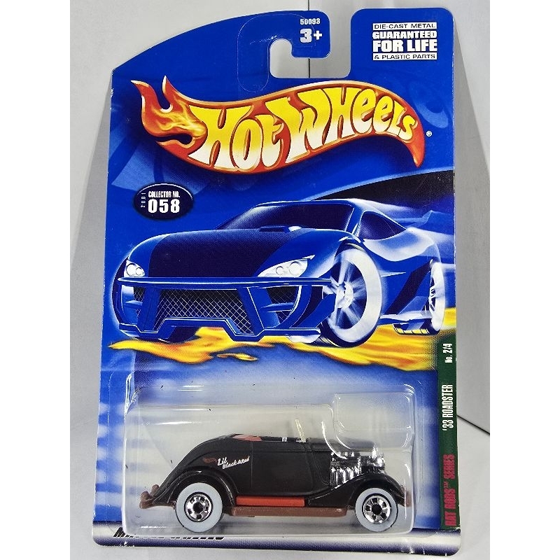 Miniatura Hot Wheels '33 Ford Roadster 2001 Rat Rods Carrinho Conversível Diecast