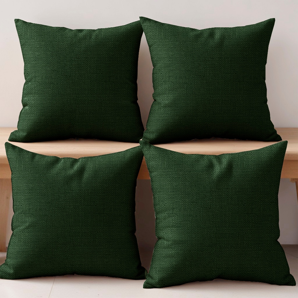 4 Capas Almofadas Jacquard Linho 45x45cm em Oferta na Shopee