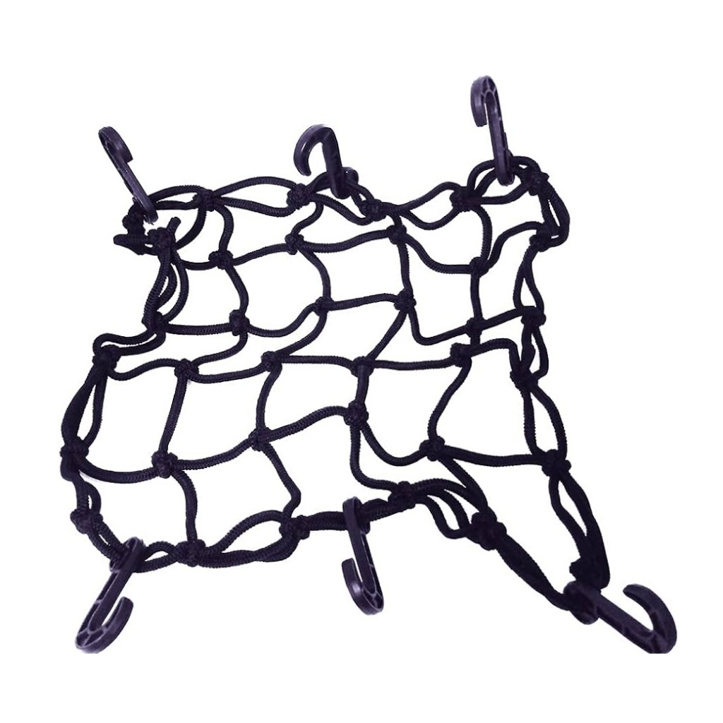 Rede Elástica Aranha Moto Bagageiro Capacete 35x35Cm Preta em Oferta na Shopee