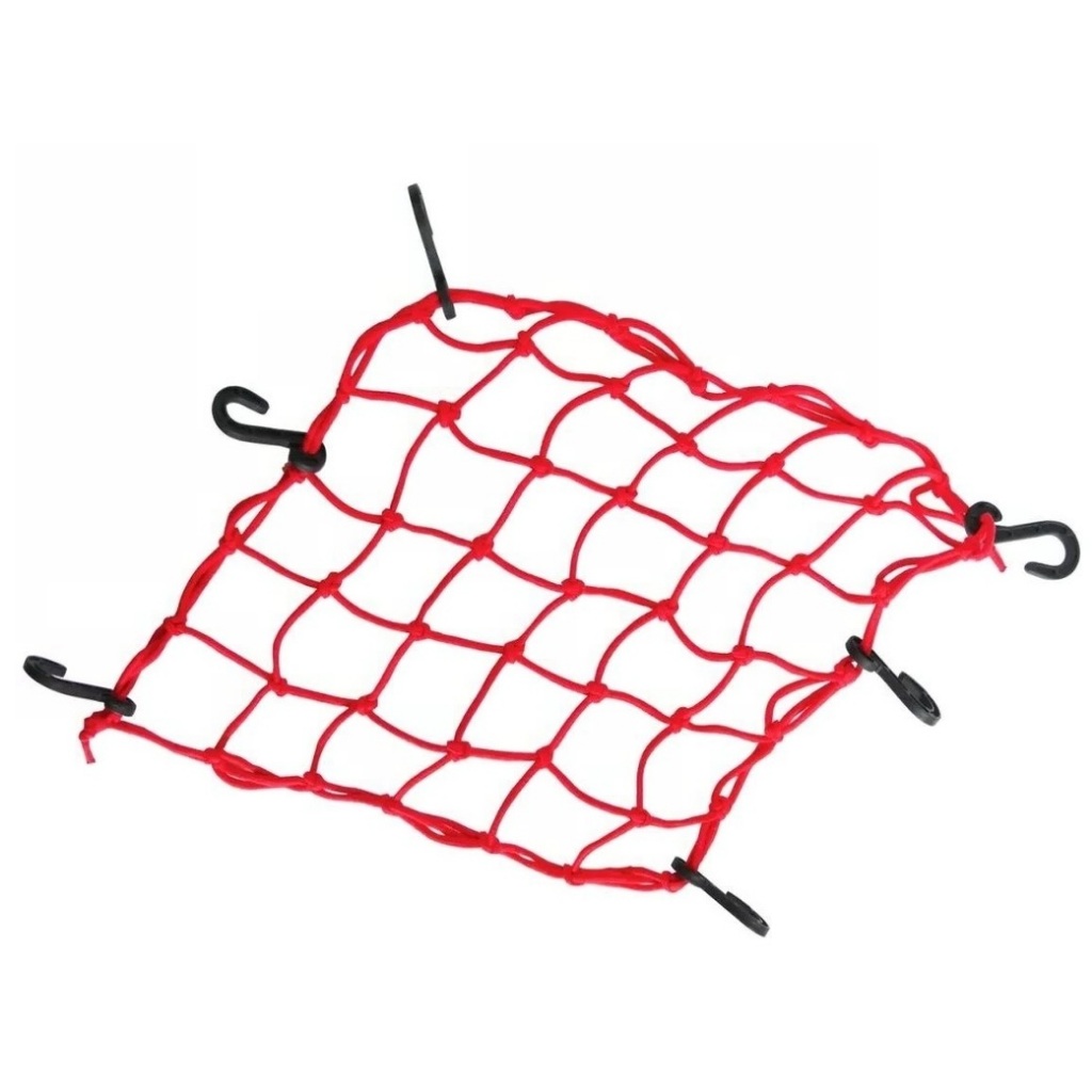 Rede Elástica Aranha Moto Bagageiro Capacete 35x35Cm Vermelho em Oferta na Shopee