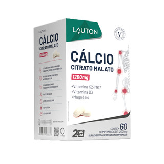 CALCITRAX® Cálcio Citrato Malato c/D3 + K2 + Magnésio - Lauton em Oferta na Shopee