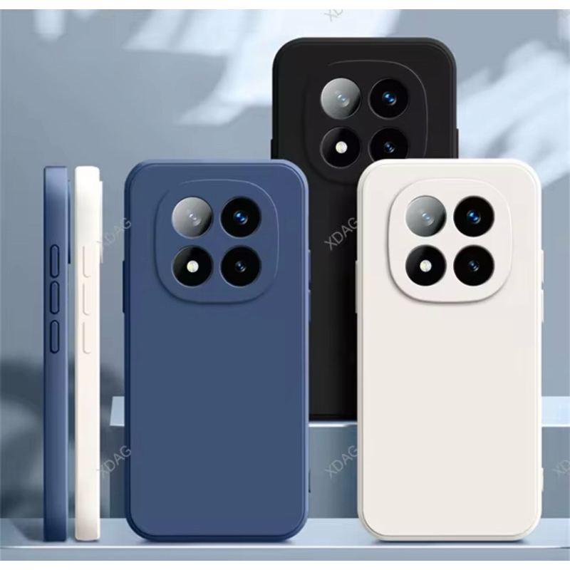 Kit 2X1 Xiaomi Redmi Note 14 Pro 5G- Capa Silicone Aveludada Colorida + Película Frontal Ceramica 3D