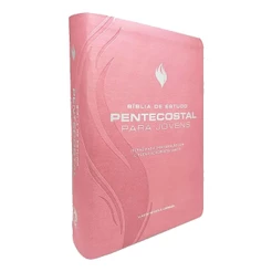 Bíblia de Estudo Pentecostal para Jovens ARC Luxo Rosa