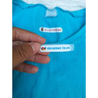 Etiquetas termocolantes para identificação de uniformes kit com 100 em Oferta na Shopee