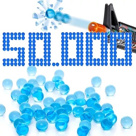 Bolinhas De Gel Munição 1000 Mil Bolinhas Azul Hidro Gel