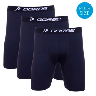Kit 3 Cuecas Long Leg Plus Size Poliamida Dorbe Não Enrola Longa Microfibra Masculino Ciclista em Oferta na Shopee