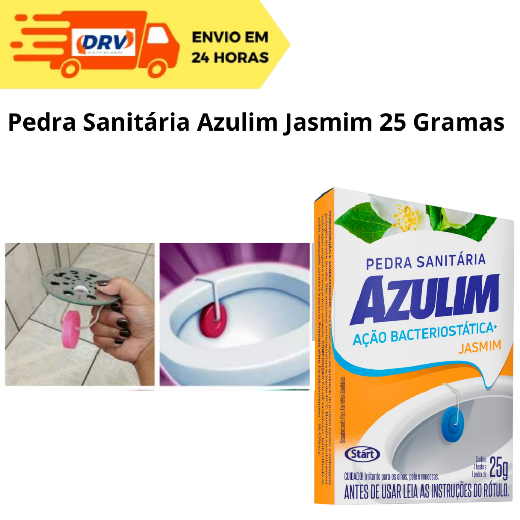 Pedra Sanitária Azulim Jasmim 25 Gr - Pedra Sanitária