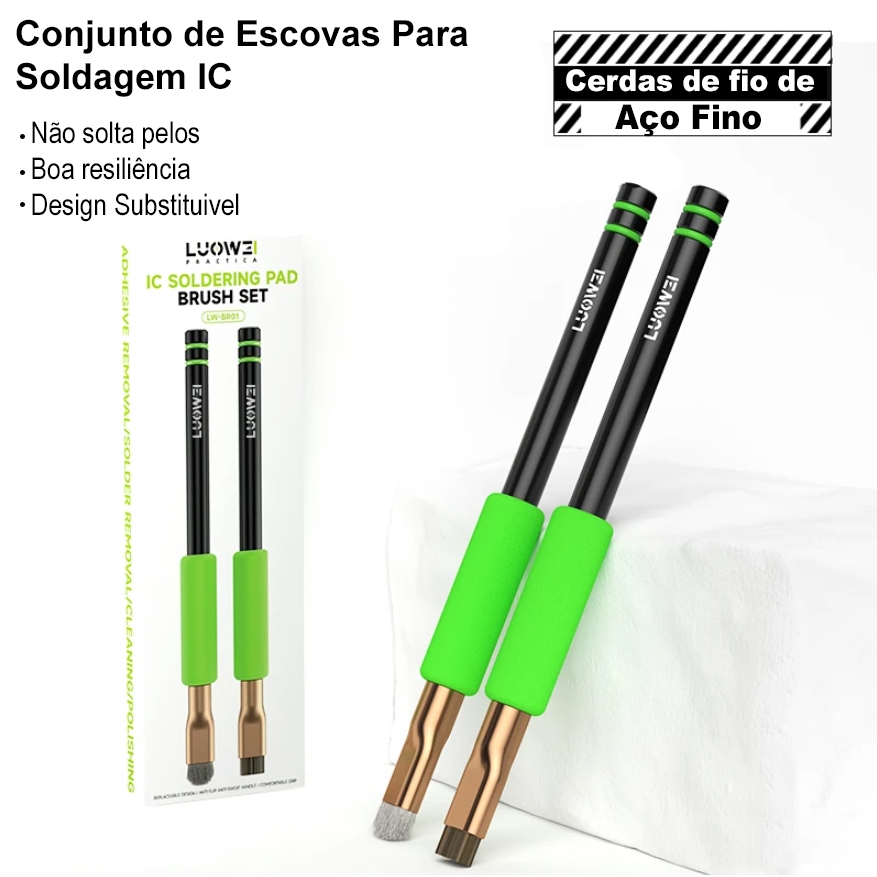 Conjunto De Escovas Para Limpeza De Pads E Ic Luowei LW-BR01