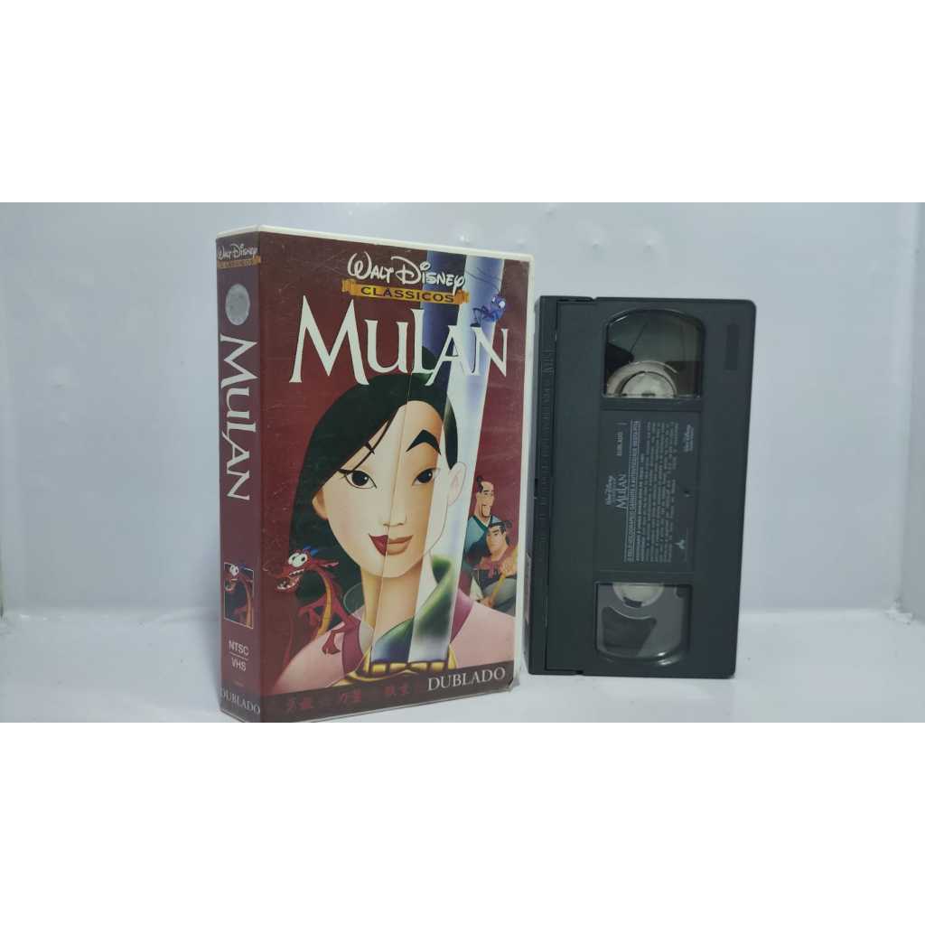 VHS - Filme Mulan - Clássicos Disney - Original - Dublado