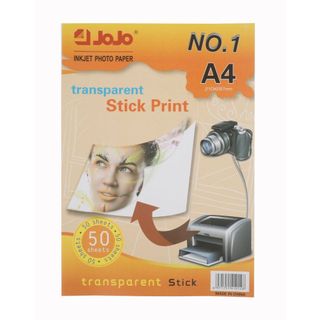 Adesivos Vinil Premium 100% Transparente A4 Jato De Tinta JOJO Paper