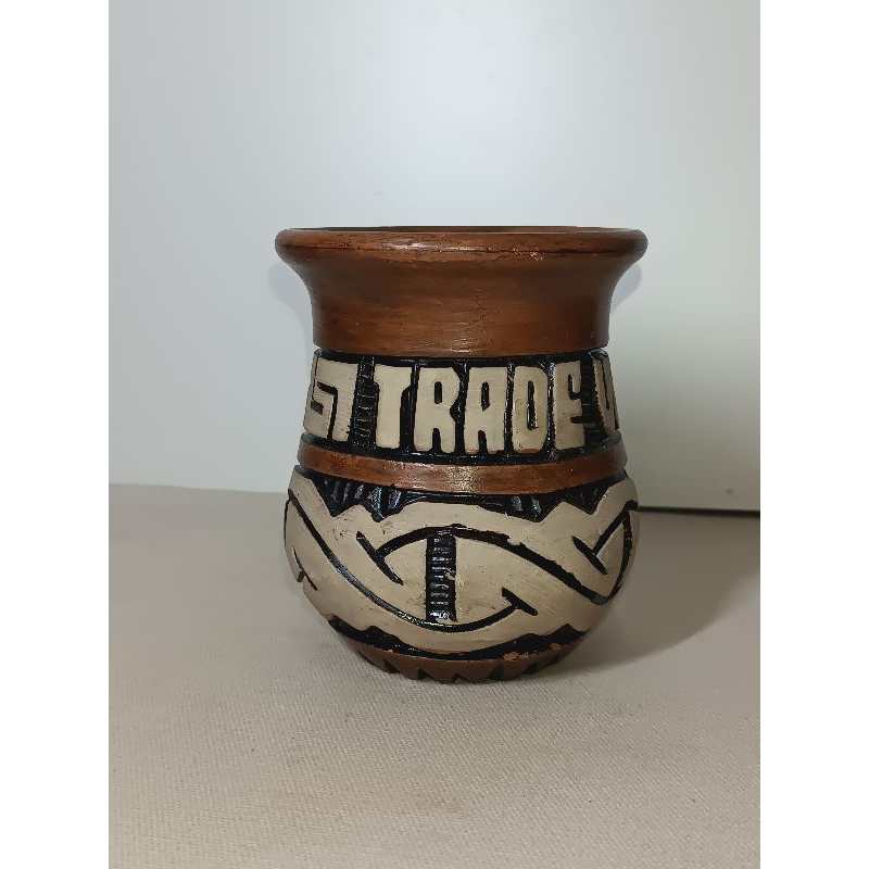 Vaso de Barro Arte Marajoara 11cm 350ml Colecionável leia a Descrição