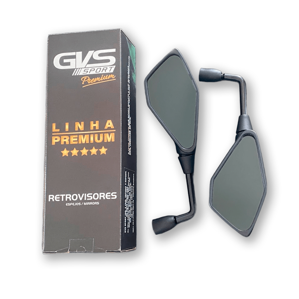 Retrovisor Gvs Kawasaki Z400 Rebaixado 90 Honda Lente Dark em Oferta na Shopee