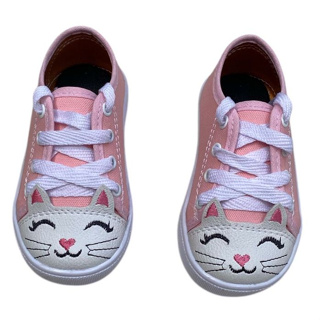 Tenis infantil menina estiloso gatinha escolar virginia floflo feminino black em Oferta na Shopee